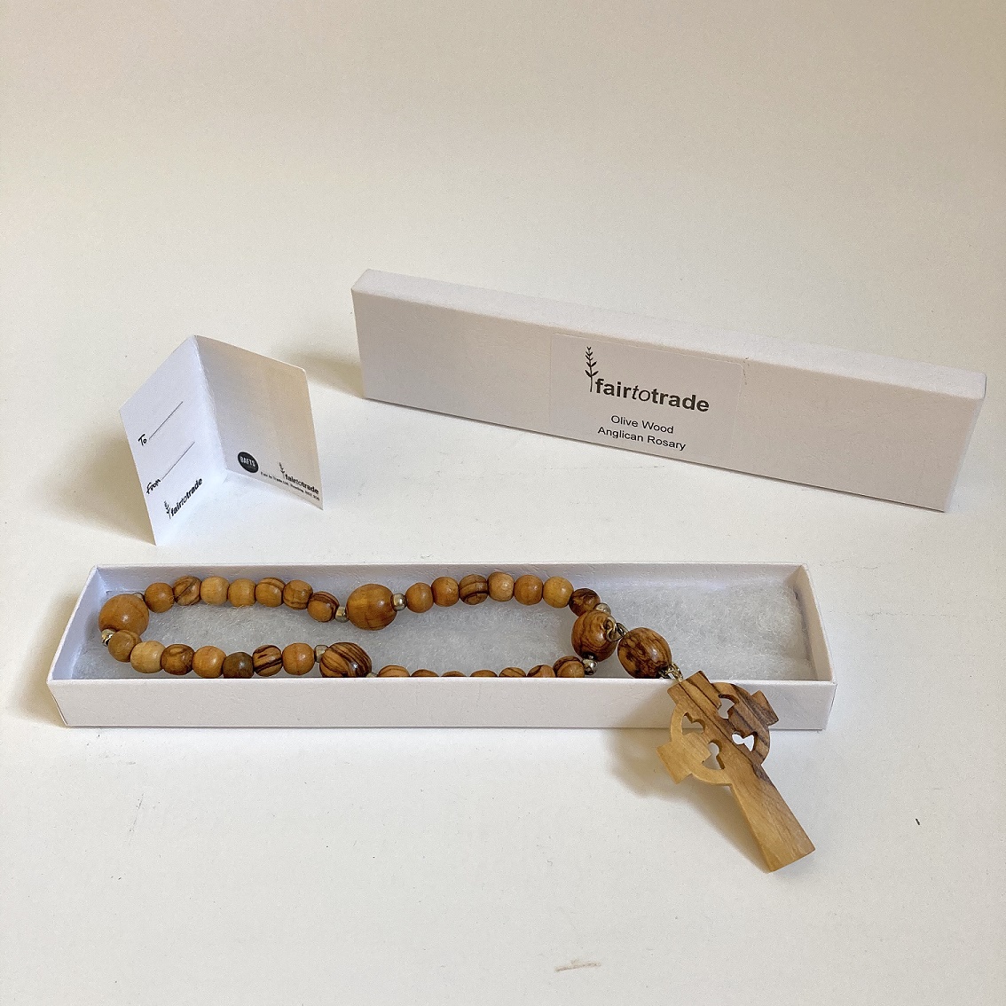 Fair Trade Olive Wood Anglican Rosary
